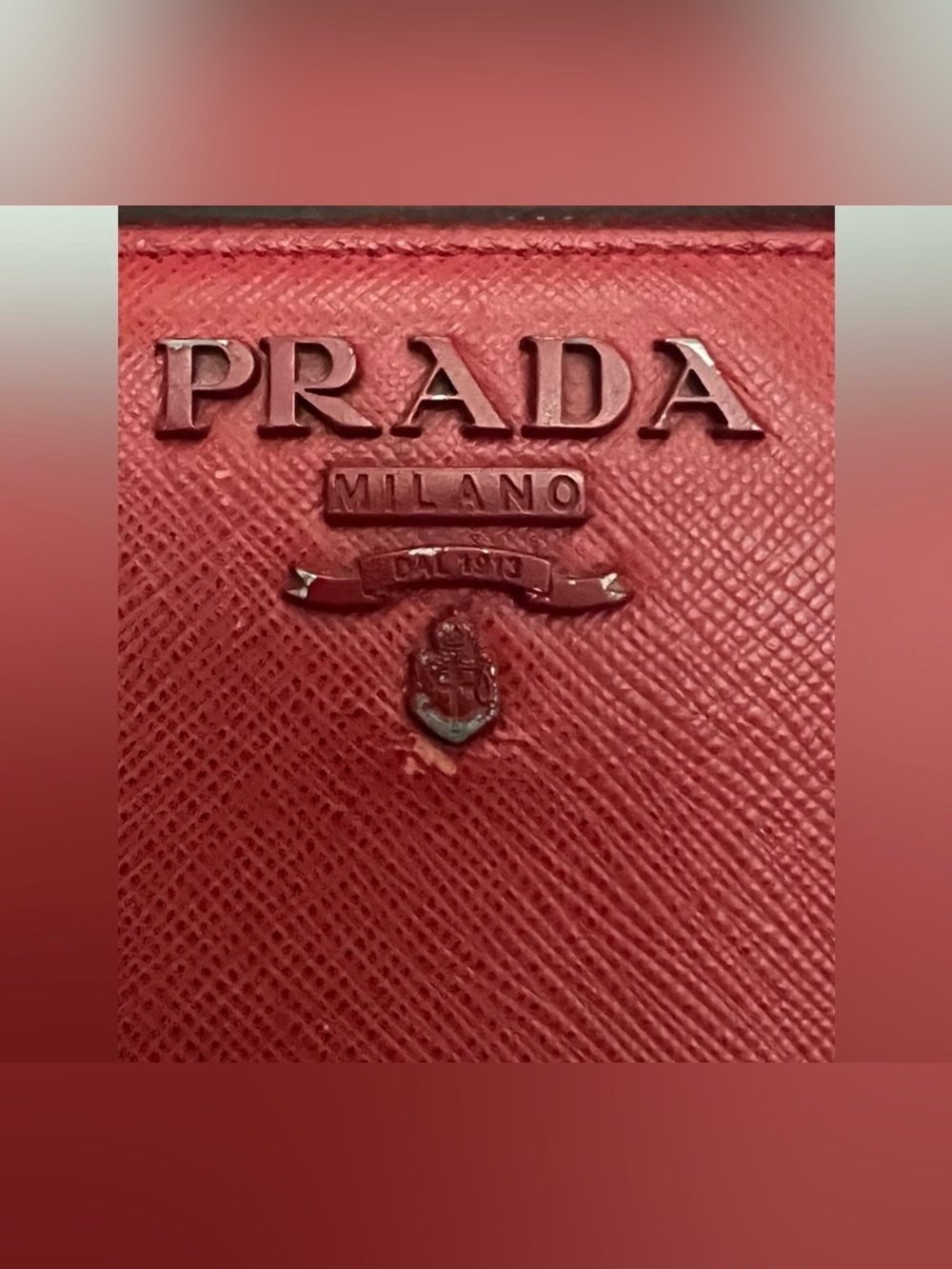 Prada Saffiano Wallet Red - Picture 4 of 9